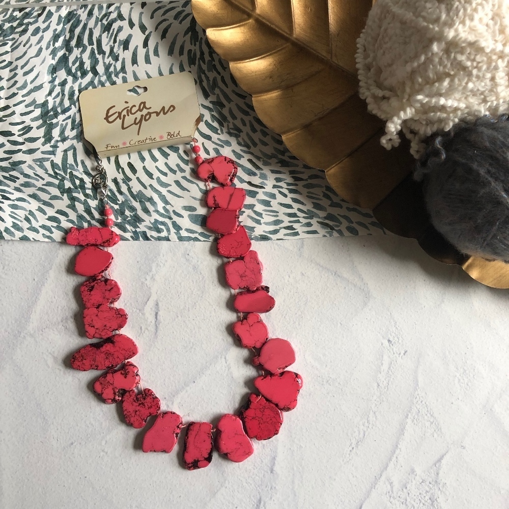 Erica Lyons Coral Stone Necklace